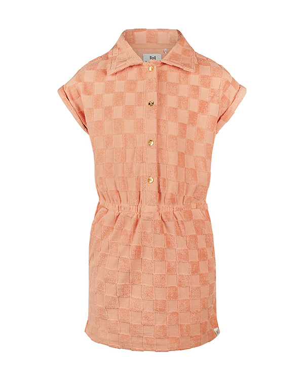 KOKO NOKO DRESS BLOCKS BLUSHED TERRA