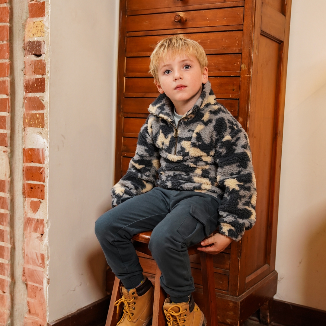 Koko Noko Teddy fleece Steel blue - Afbeelding 3