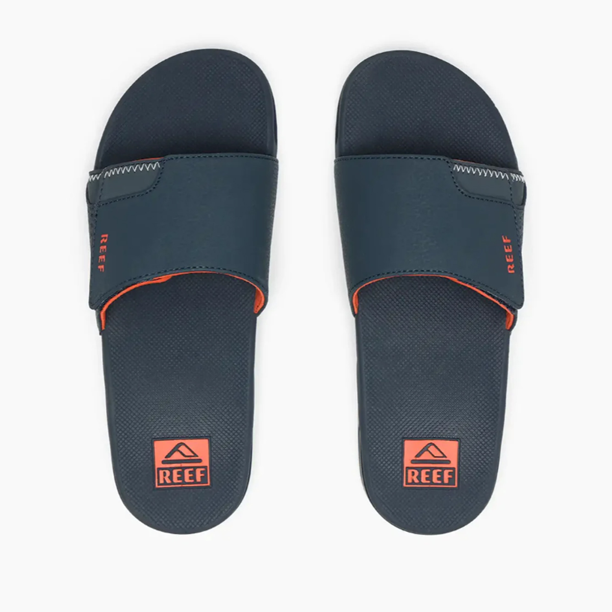 REEF FANNING SLIDE NAVY/ORANGE/WHITE - Afbeelding 4