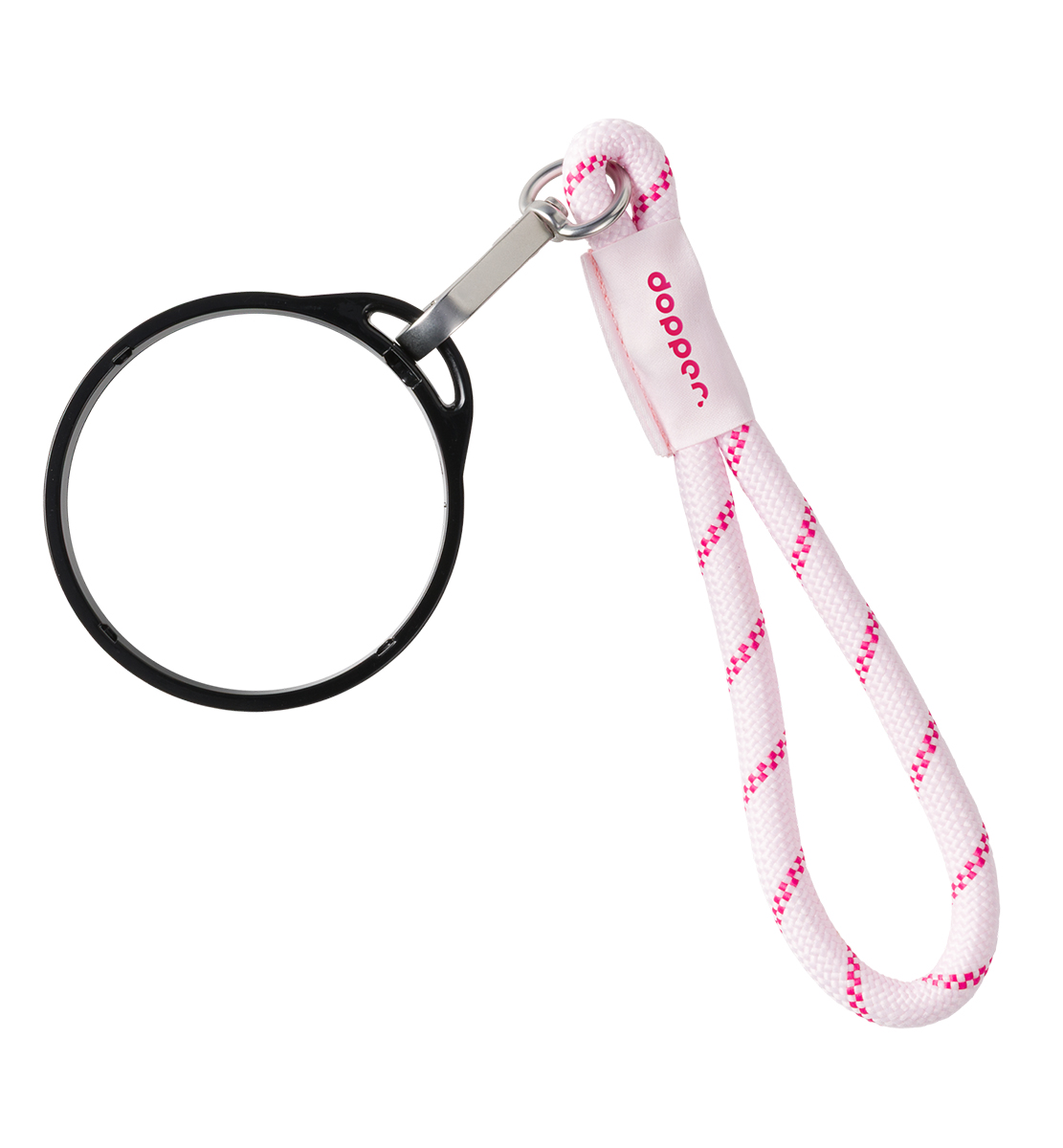 Dopper Mug Ring Black x Wrist Cord Cherry Pink