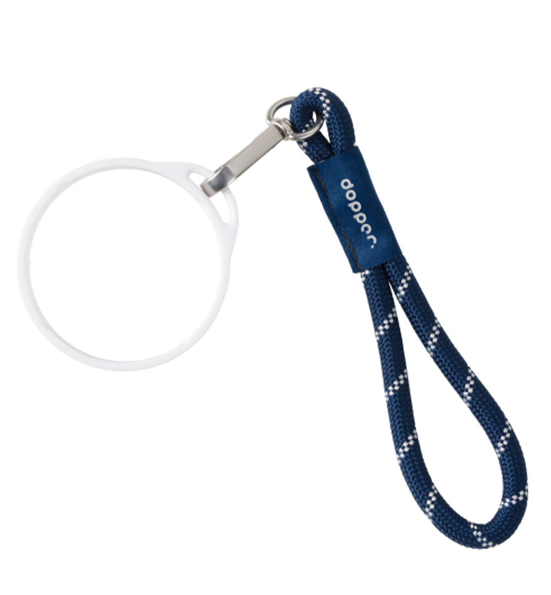 DopperMug Ring White x Wrist Cord Midnight Silver