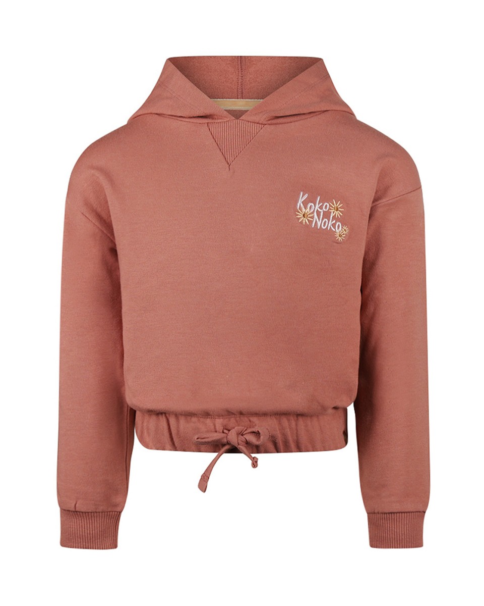 Koko Noko Cropped hoody Dark old pink