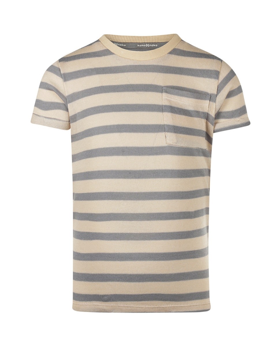 Koko Noko T-shirt ss Grey stripe