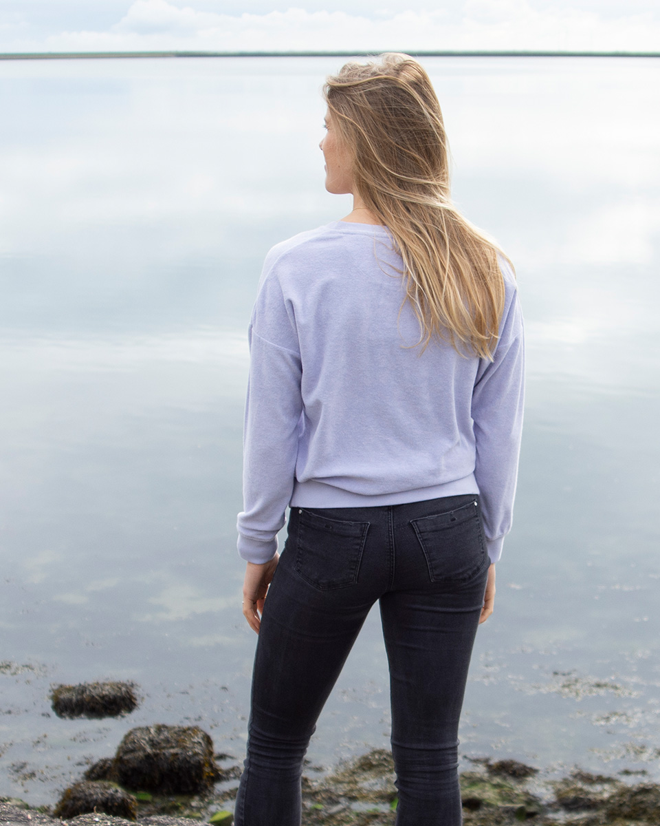 Moana Six Rising Sun terry towel dames sweater lilac haze - Afbeelding 2