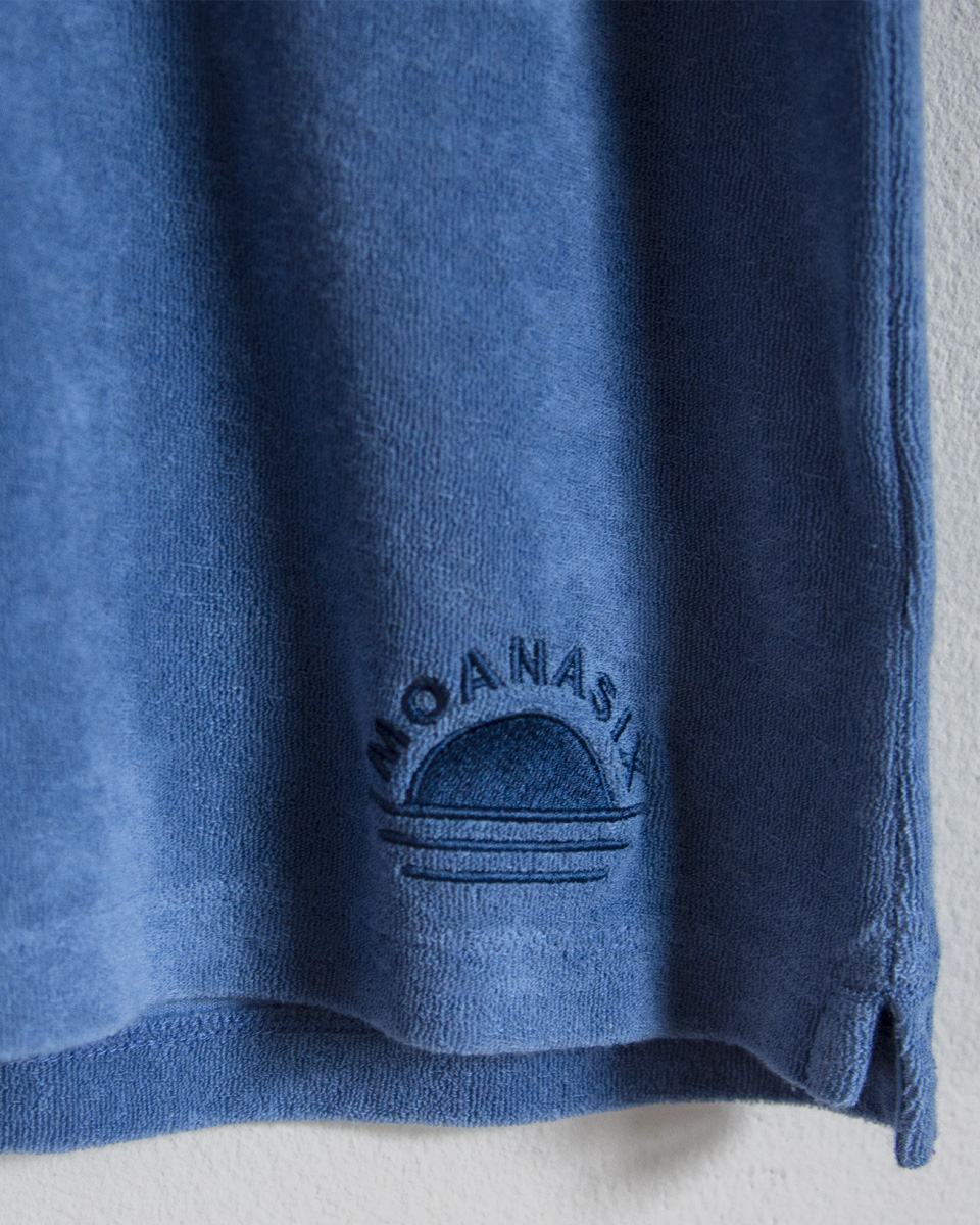 Moana Six Rising Sun terry towel polo sky - Afbeelding 4