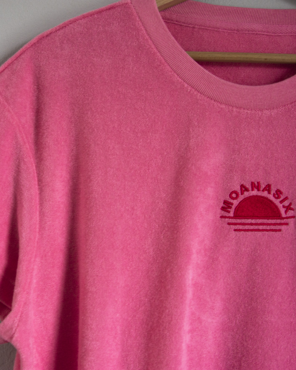 Moana Six Rising Sun terry towel t-shirt pink cloud - Afbeelding 5