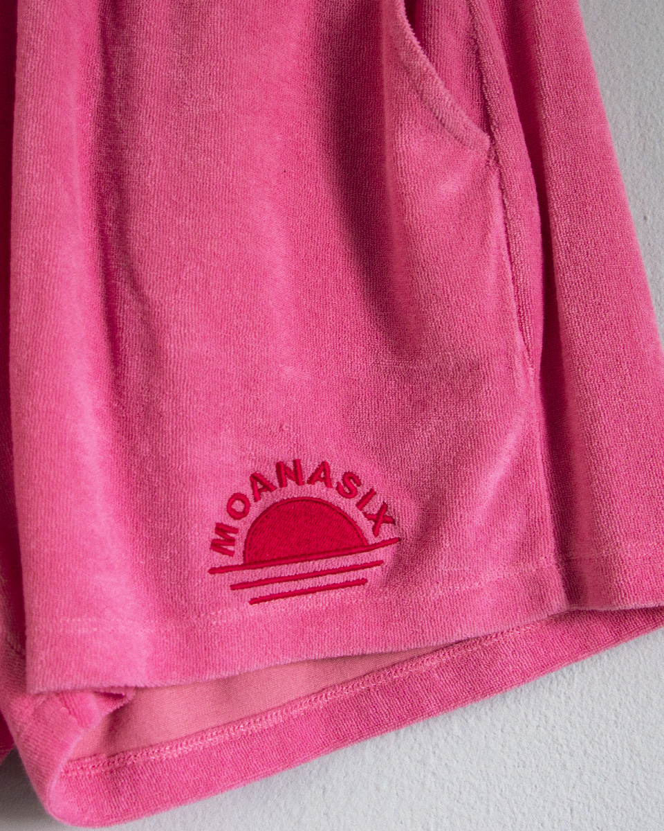 Moana Six Rising Sun terry towel short pink cloud - Afbeelding 6