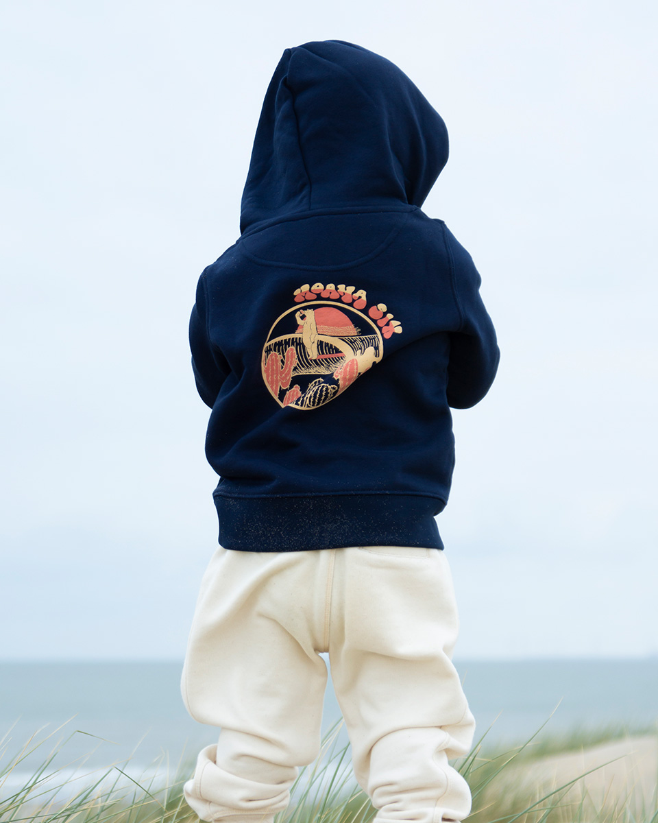 Surfing Bear hoodie kids/baby - Afbeelding 3