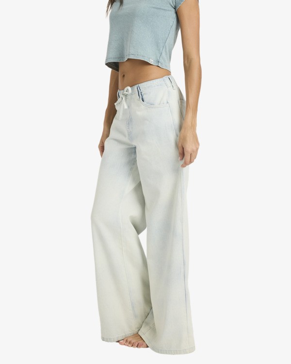BILLABONG JADE SALTWASHED ELST PNT BLUE MIST