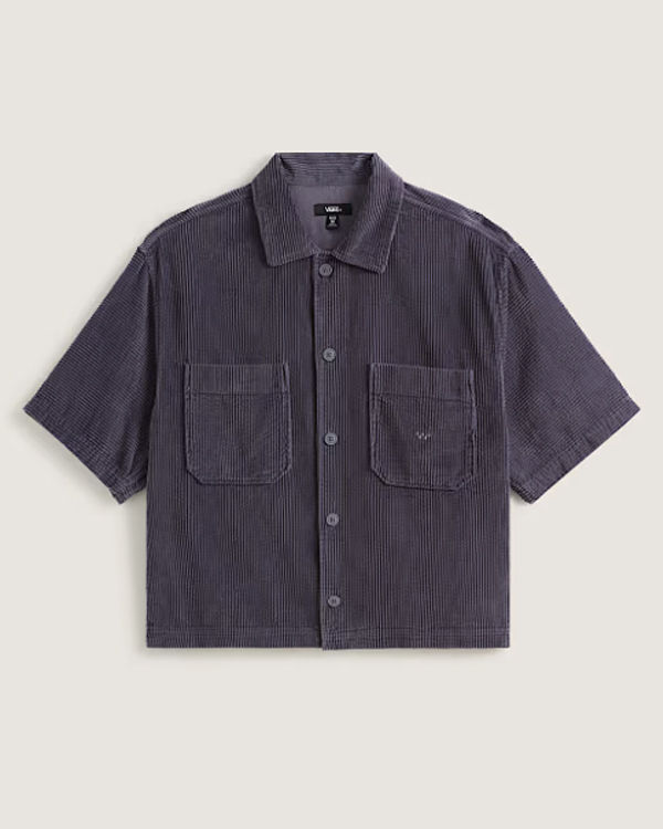 VANS CORD BUTTON UP STEEL SHADOW
