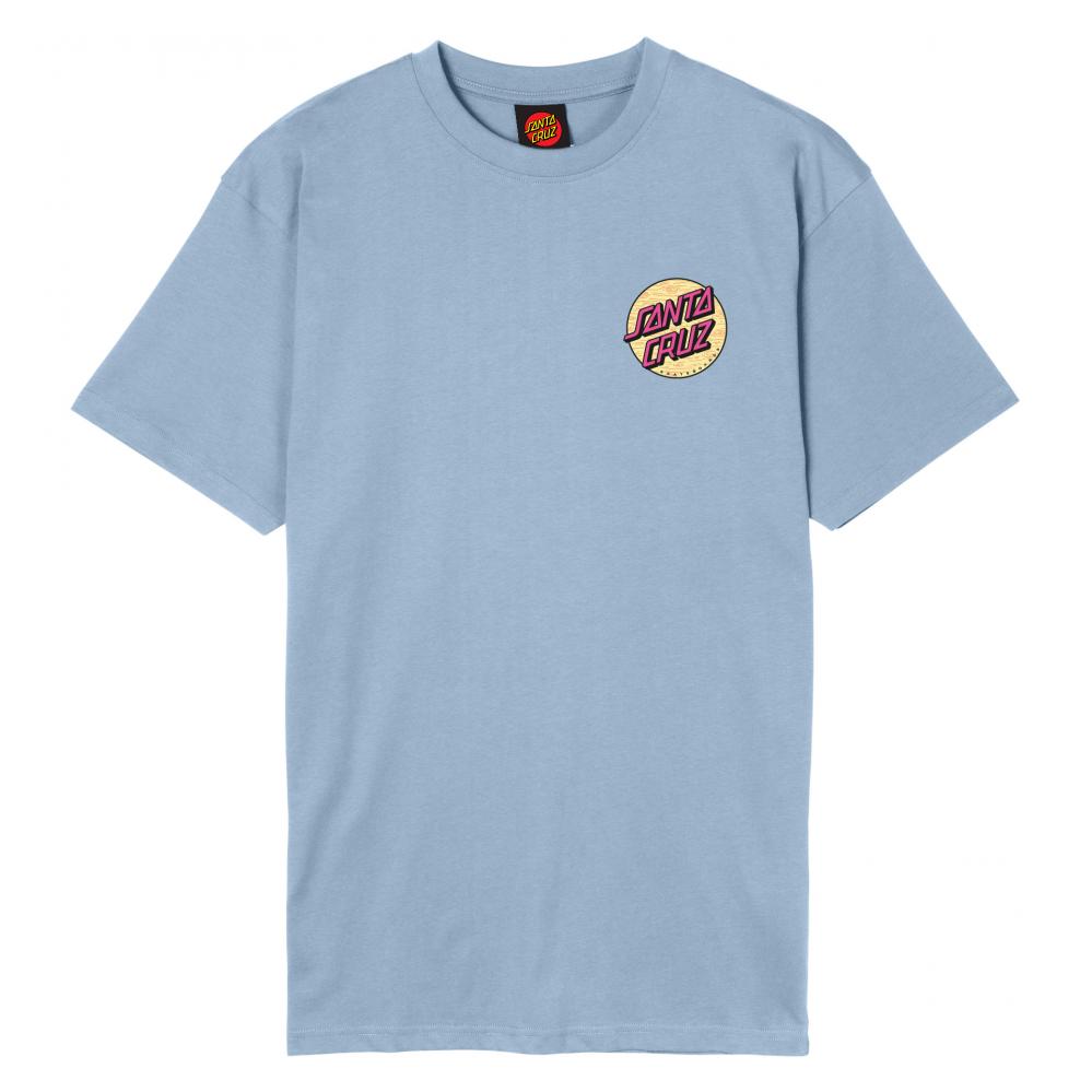 Santa Cruz Wagon Dot Chest T-Shirt fresh blue