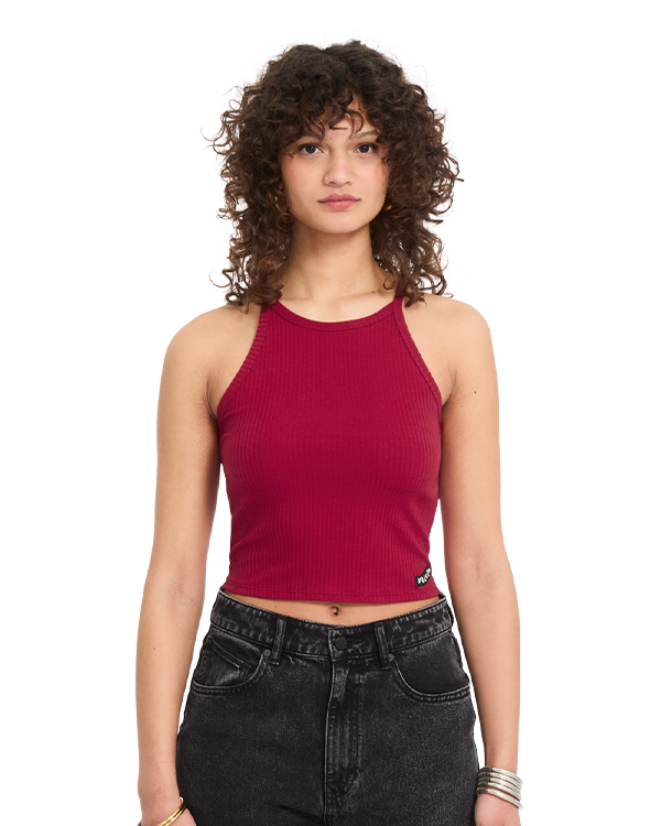 VOLCOM LEELEE TANK DEEP RED