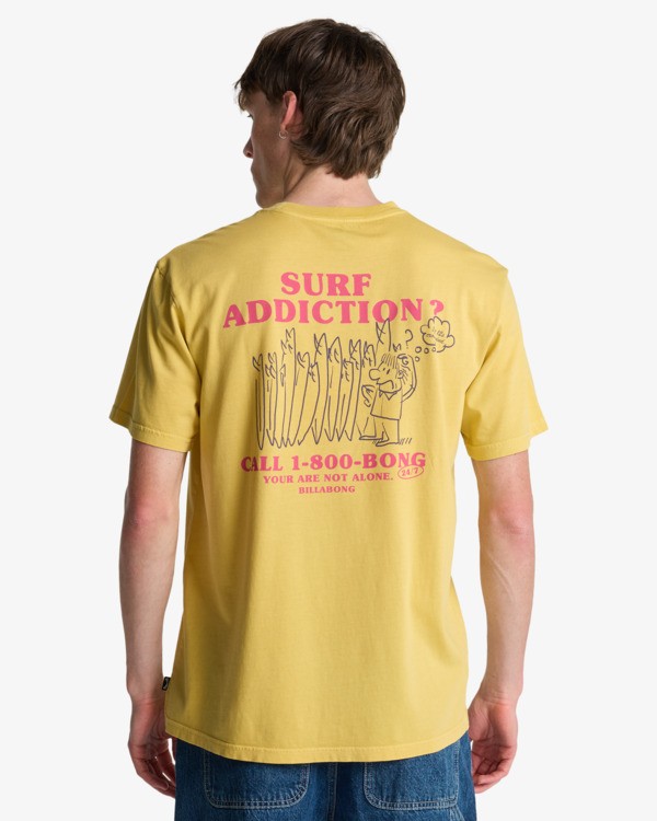 BILLABONG MESSAGE WW SS RETRO YELLOW