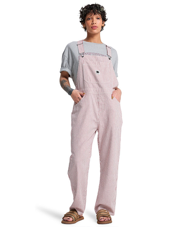 QUIKSILVER ANGUA STRIPES DUNGAREE BURNT RUSSET STRIPE