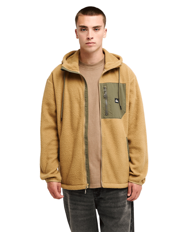QUIKSILVER CLEAN COAST FZ HOOD KELP