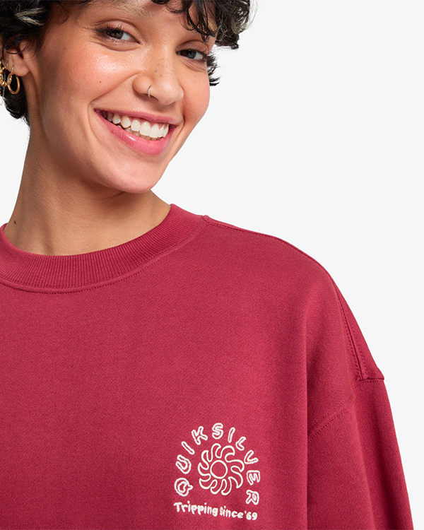 QUIKSILVER STANDARD CREW BURNT RUSSET