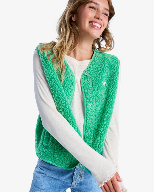 ROXY ICONIC TOWN VEST SEA GREEN