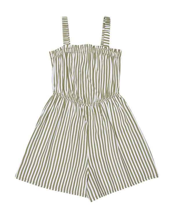ROXY GIRL PLAYA BABY PRINTED OIL GREEN VERT MODA STRIPE