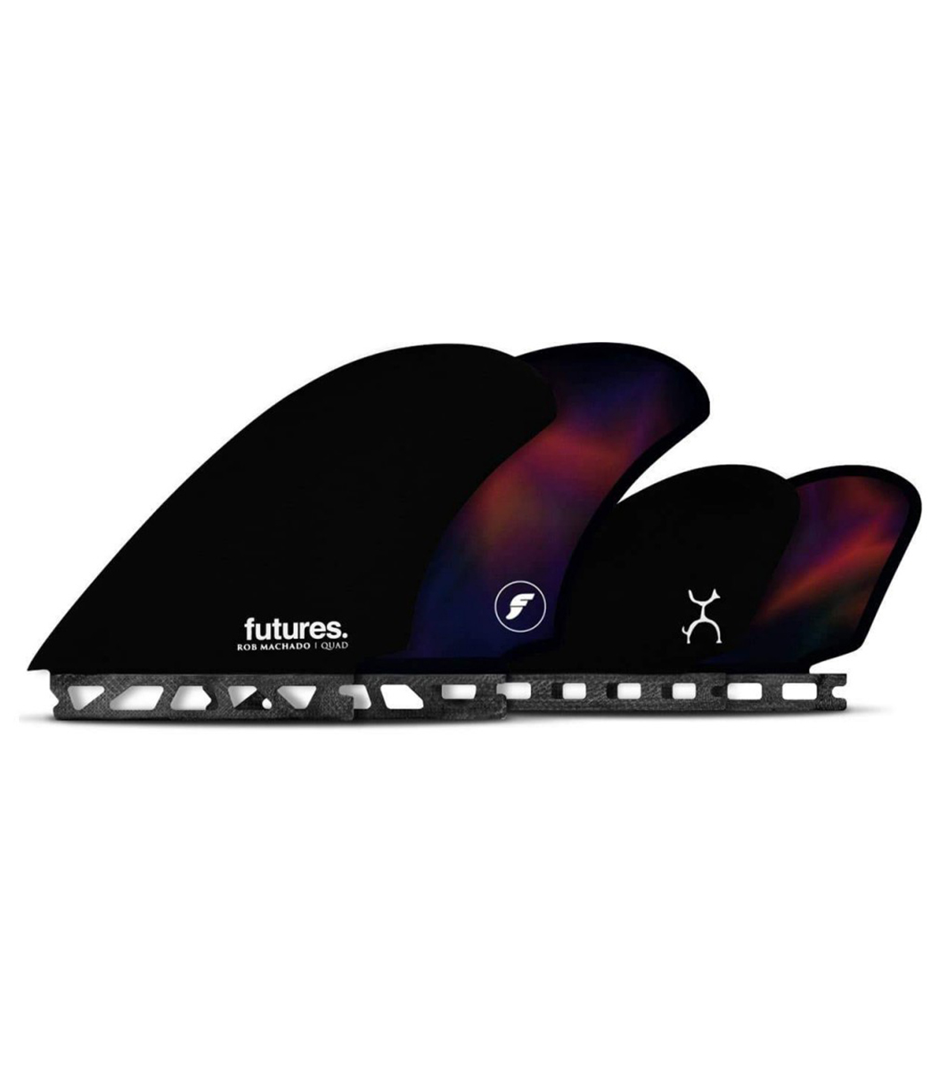Future fins Machado quad black/swirl
