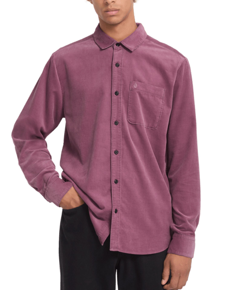 VOLCOM ZANDER CORD LS ORCHID