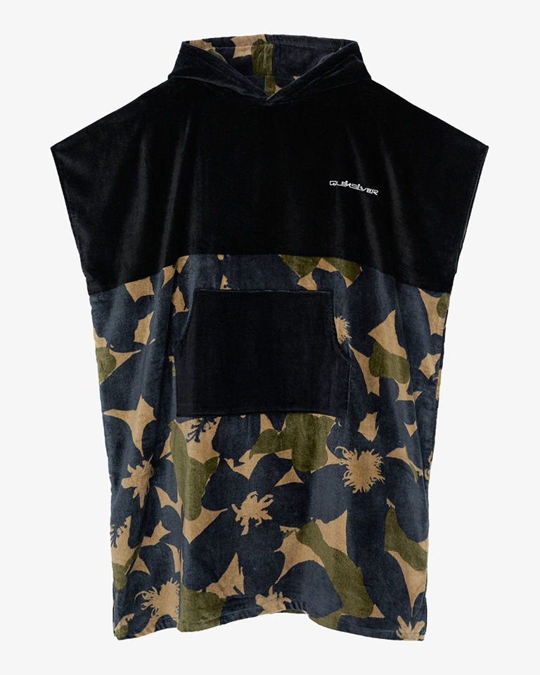 QUIKSILVER HOODED TOWEL GRAPE LEAF