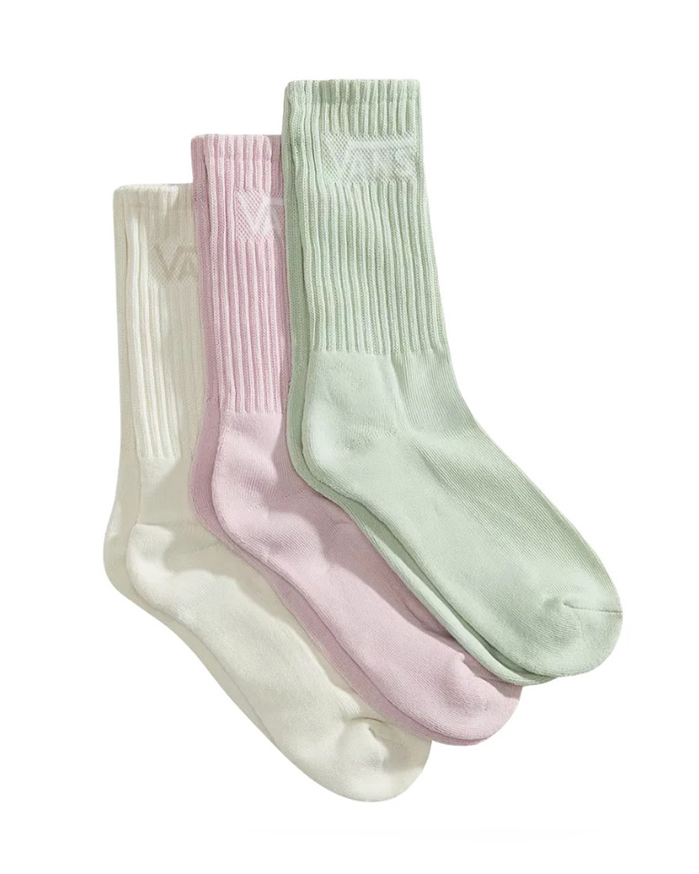 VANS CLASSIC CREW SOCKS 3PC MARSHMELLOW