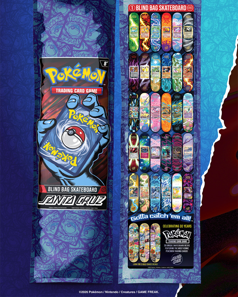 Santa Cruz Pokémon TCG Blind Bag 8.0in x 31.6in Santa Cruz Decks
